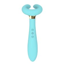 Вібратор для пар блакитний Cottelli Collection Multifunctional