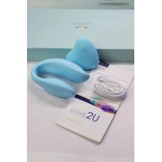 Вібратор для пар із пультом керування блакитного кольору Cottelli Collection Alisa