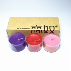 Набір з 3х БДСМ низькотемпературних свічок у прозорому підскляннику Ліанну 50 градусів