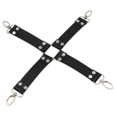 Коннектор БДСМ искусственная кожа черного цвета Easy Life BDSM Desire