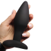 Анальна пробка із медичного силікону чорного кольору SEX TIME розмір L