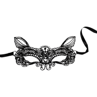 Ажурная маска на глаза с ушками черного цвета Easy Life BDSM Desire Ажурная маска на глаза с ушками черного цвета Easy Life BDSM Desire