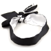 Атласна пов'язка БДСМ чорно-білого кольору Easy Life BDSM Desire