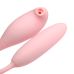 Подвійний вібратор Віброяйце вагінальне з вакуумною кліторальною стимуляцією рожевого кольору Tide bird jump eggs