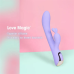 Вибратор кролик для точки G и с отростком для клитора нежный фиолетовый Love magic
