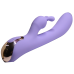 Вибратор кролик для точки G и с отростком для клитора нежный фиолетовый Love magic