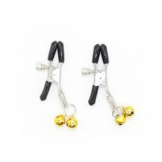 Затискачі для сосків з намистинами золотистими Easy Life BDSM Desire