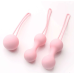 Тренажер Кегеля Набор вагинальных шариков для укрепления интимных мышц розового цвета Vaginal Dumbbell 3 штуки