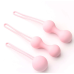 Тренажер Кегеля Набор вагинальных шариков для укрепления интимных мышц розового цвета Vaginal Dumbbell 3 штуки