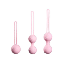 Тренажер Кегеля Набор вагинальных шариков для укрепления интимных мышц розового цвета Vaginal Dumbbell 3 штуки