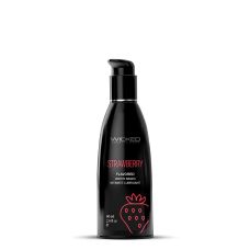 Оральний лубрикант зі смаком полуниці Wicked Sensual Care Flavored 60 мл