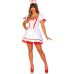 Костюм непослушной медсестры для ролевых игр белого цвета с красным Leg Avenue размер М