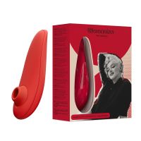 Вакуумный клиторальный стимулятор красного цвета Womanizer Marilyn Monroe