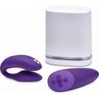 Вибромассажер для пар с функцией управления со смартфона фиолетовый We-Vibe Chorus