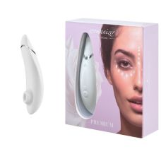 Безконтактний вакуумний стимулятор для клітора білий Womanizer Premium