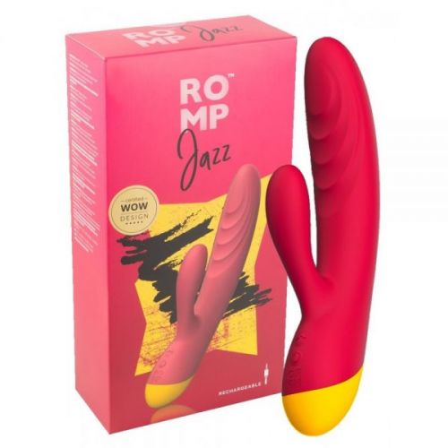 Вибратор кролик для вагинально клиторальной стимуляции Romp Jazz красный