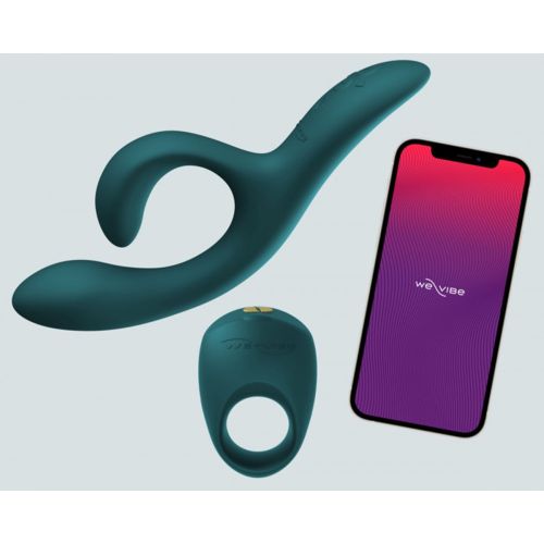 Набір інтимних іграшок We-Vibe Date Night кільце Pivot і вібратор Nova 2 зелені Набір інтимних іграшок We-Vibe Date Night кільце Pivot і вібратор Nova 2 зелені