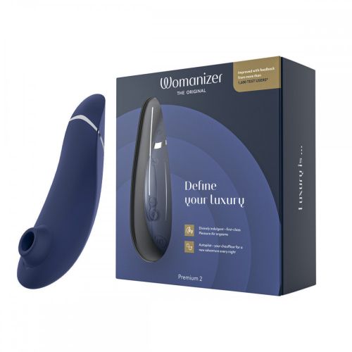 Бесконтактный клиторальный стимулятор вакуумом цвет Черника Womanizer Premium 2 