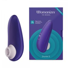 Вакуумный вибратор для клитора цвет Индиго Womanizer Starlet 3 