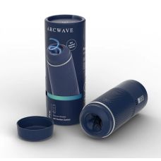 Мастурбатор в колбе премиум класса для мужчин с контролем всасывания синего цвета Arcwave Pow Stroker Blue