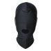 Капюшон маска без вирізу для очей та з вирізом для рота чорна Roomfun