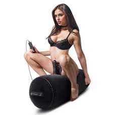 Надувний валик із реалістичним фалоімітатором на керуванні чорний Whipsmart Inflatable