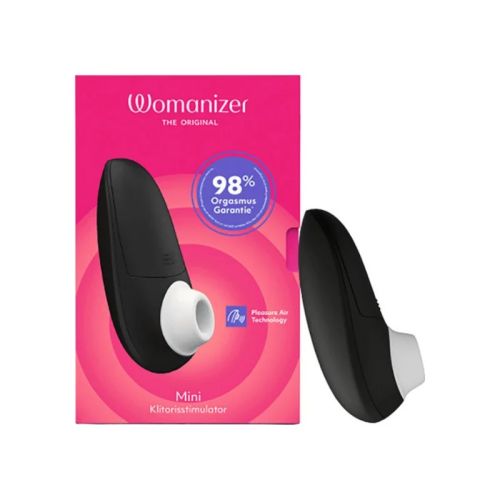 Вакуумный мини стимулятор клитора черный Womanizer Mini 2 