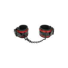 Наручники искусственная кожа черно красные Whipsmart Heartbreaker Deluxe Buckle Love Cuffs