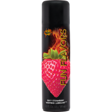 Оральний лубрикант що розігріває на водній основі зі смаком полуниці Wet Fun 30 мл