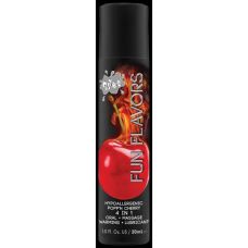 Оральный лубрикант на водной основе и с согревающим эффектом со вкусом вишни Wet Fun 4 в 1 30 мл