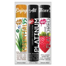 Набор лубрикантов на водной и силиконовой основах Wet 3 штуки по 30 мл