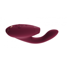 Вібратор вагінальний з вакуумною стимуляцією клітора червоний Womanizer Duo