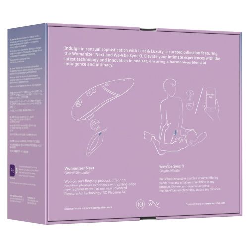 Колекційний набір секс іграшок вакуумний стимулятор та вібратор для пар чорний Womanizer Next + We-Vibe Sync O