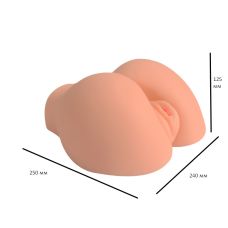 Мастурбатор вагина и анус Joshua Red Plum