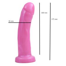 Реалістичний фалос рожевого кольору Lifelike Lover