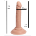 Анальный фаллоимитатор телесного цвета на присоске XISE XS-WBB10045