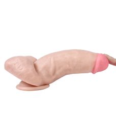 Фаллоимитатор 13/4,8 см реалистичный на присоске телесный с мошонкой XISE Red Eagle