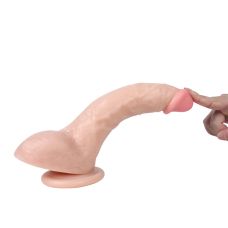 Фалоімітатор 18/4, 3 см реалістичний на присоску тілесний Xise Dragon Fighter