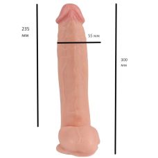 Реалістичний 23,5 / 5,5 см фалоімітатор на присоску Blade Master