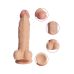 Фалоімітатор без режиму вібрації тілесного кольору XISE Large Leilong