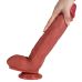 Великий довгий фалоімітатор реалістичний на присосці тілесного кольору XISE "Long friend"