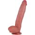 Великий довгий фалоімітатор реалістичний на присосці тілесного кольору XISE "Long friend"