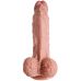 Великий фалоімітатор реалістичний на присосці тілесного кольору XISE "Big fat dick"