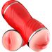 Мастурбатор с двумя входами Ротик и Вагина телесного цвета OYO - Double Pump RED YQM-205 RED