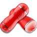 Мастурбатор с двумя входами Ротик и Вагина телесного цвета OYO - Double Pump RED YQM-205 RED