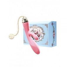 Вібромасажер кролик з функцією управління зі смартфона рожевий ZALO Rosalie