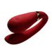 Вібромасажер для пар з функцією управління зі смартфона і пультом ду червоний ZALO Fanfan