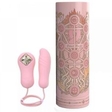 Виброяйцо-пульсатор с функцией нагрева розовое на пульте ZALO TEMPTATION