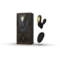 Смартвибратор в трусики черного цвета с пультом ДУ Zalo Aya