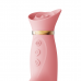 Вибратор кролик с ротацией и вакуумной стимуляцией клитора ZALO ROSE RABBIT розовый